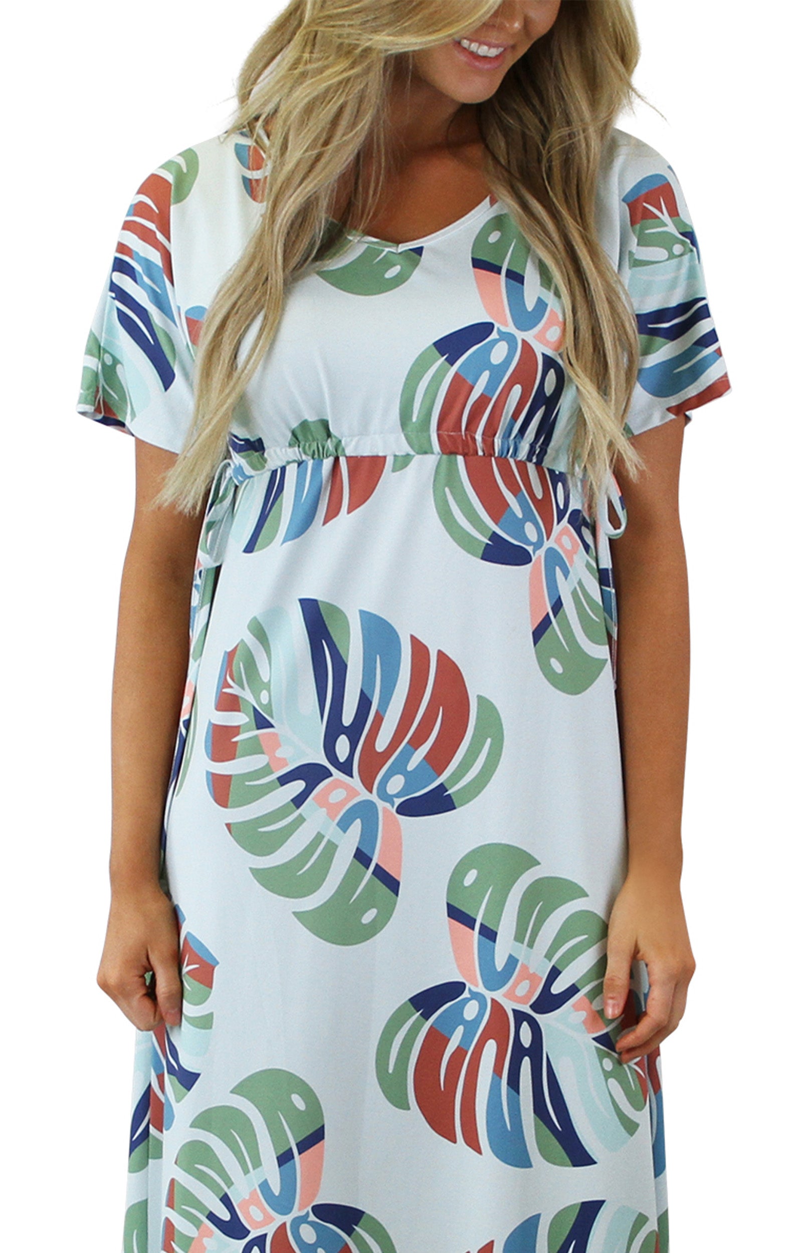 front of the women's maxi dress in liana luck|liana-luck