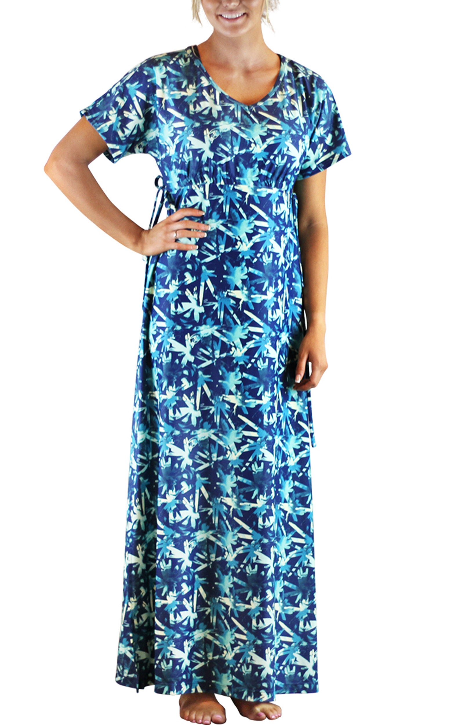 women's maxi dress in tie dye burst|tie-dye-burst