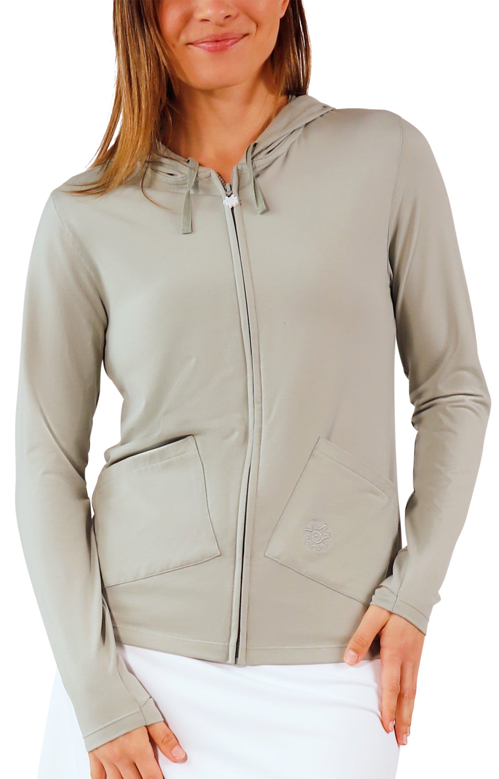 women's everyday hooded jacket in agave|agave