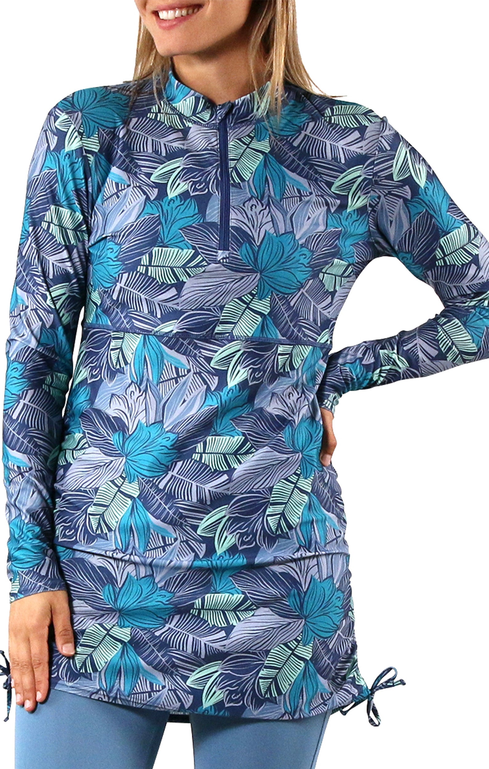 women's swim dress in baltic tropics|baltic-tropics