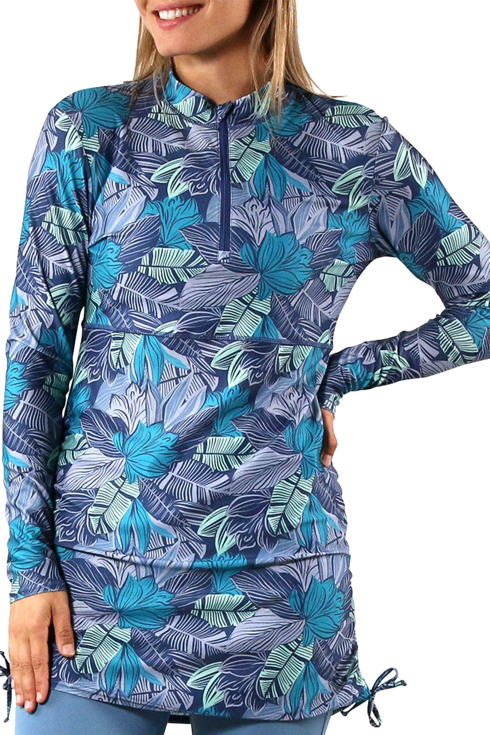 women's swim dress in baltic tropics|baltic-tropics
