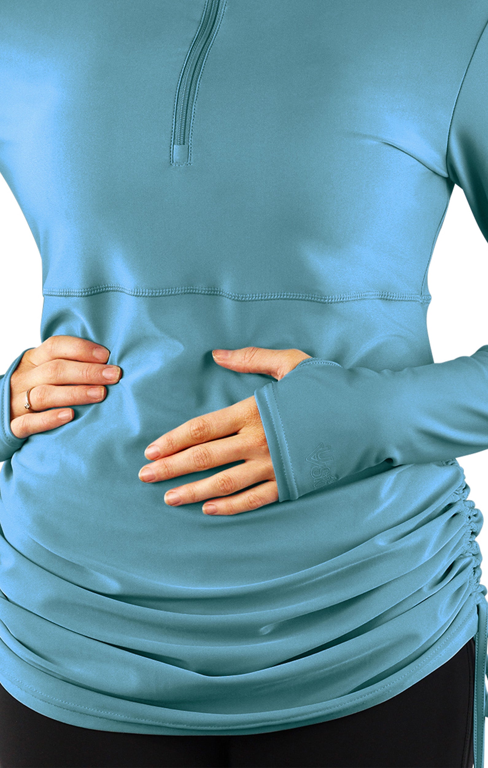 Close up of the women's swim dress|lagoon