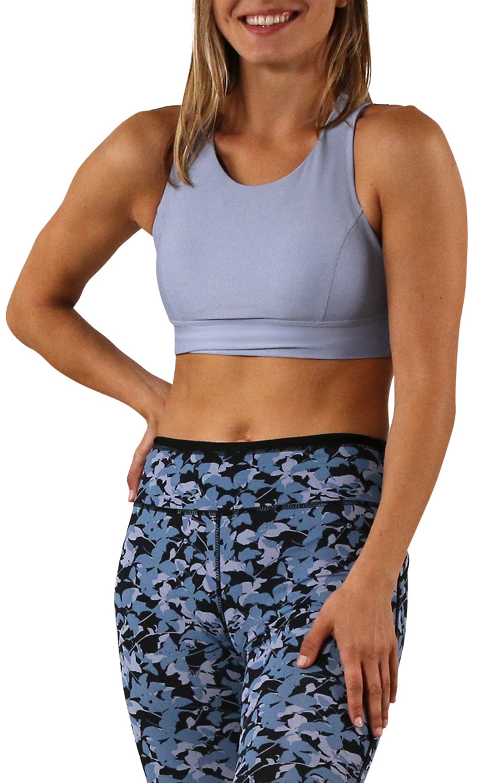 Women's Active Swim Bra in moon dust|moon-dust