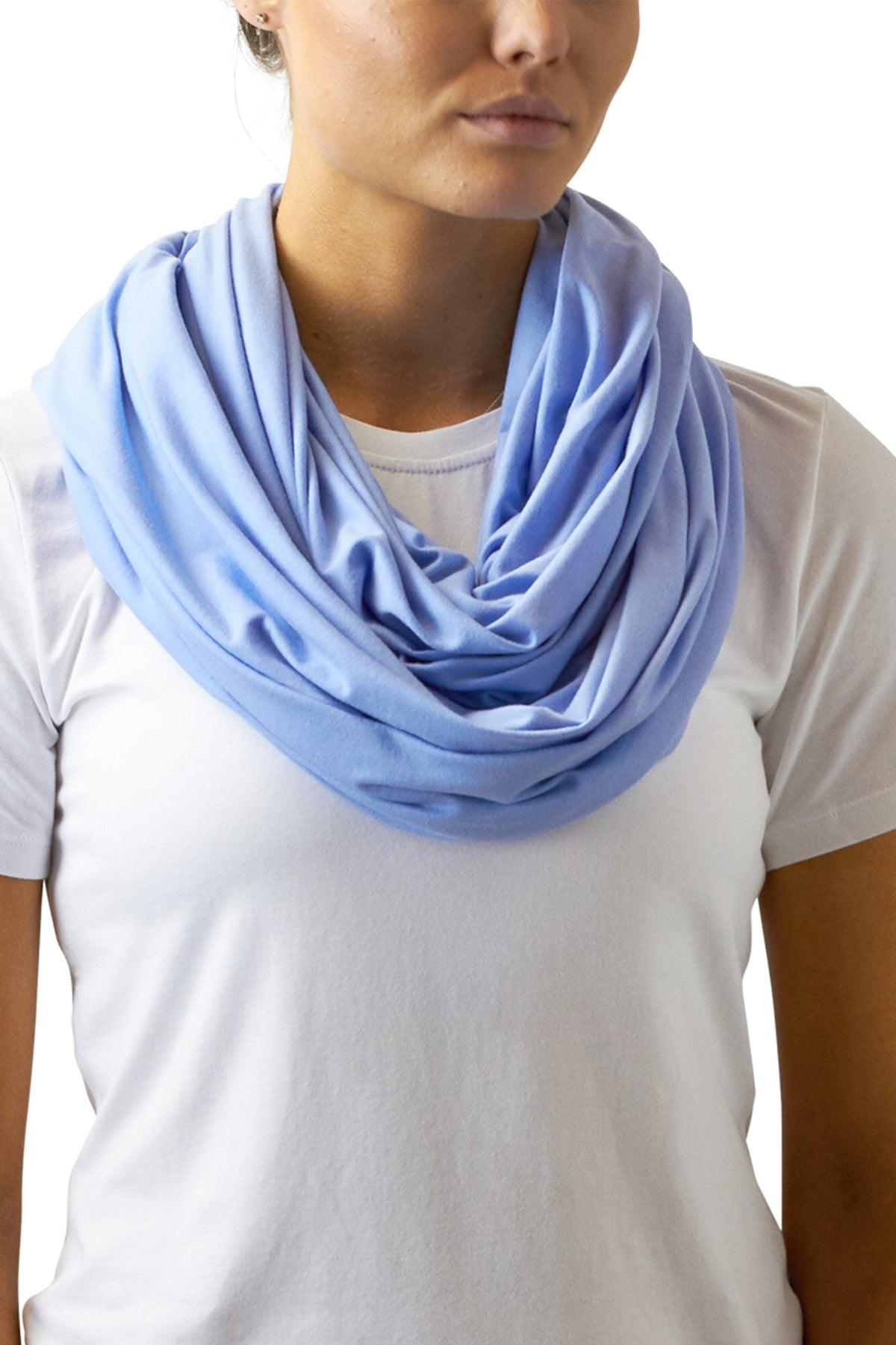Women's Sun Shawl Worn as a Scarf