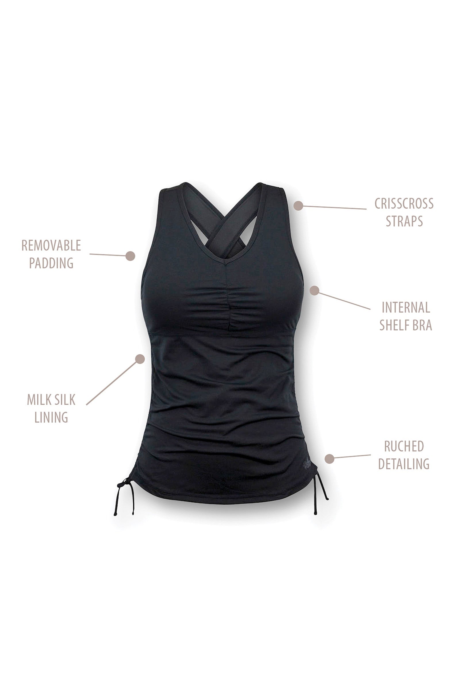 Women's Ruched Tank Top