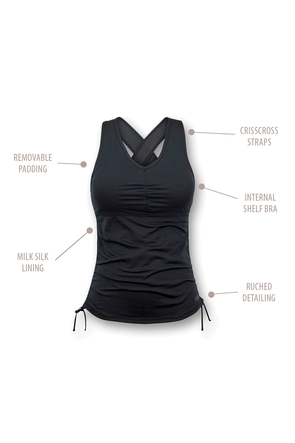 Women's Ruched Tank Top