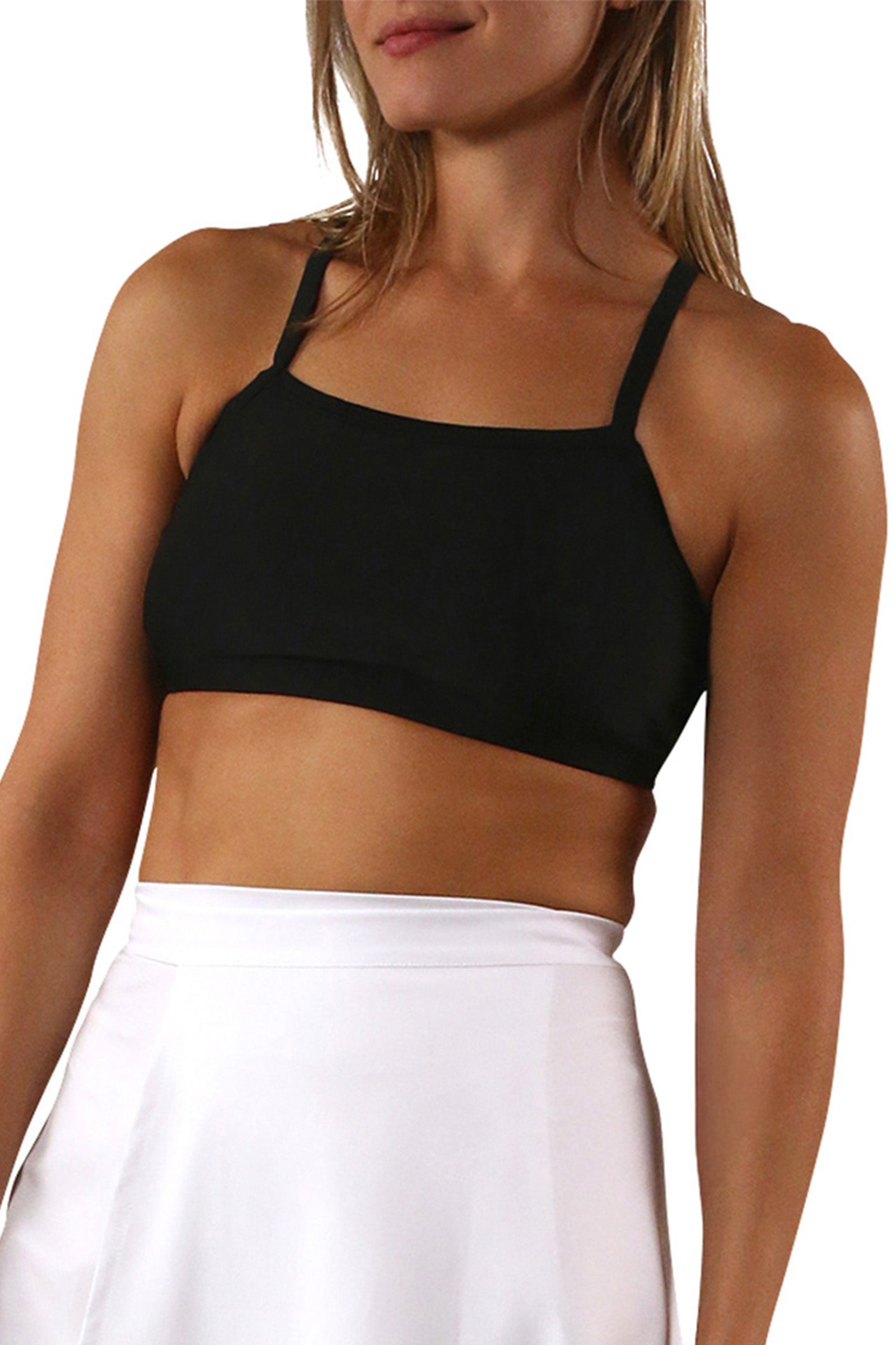 Women's Padded Swim Bra in Black|black
