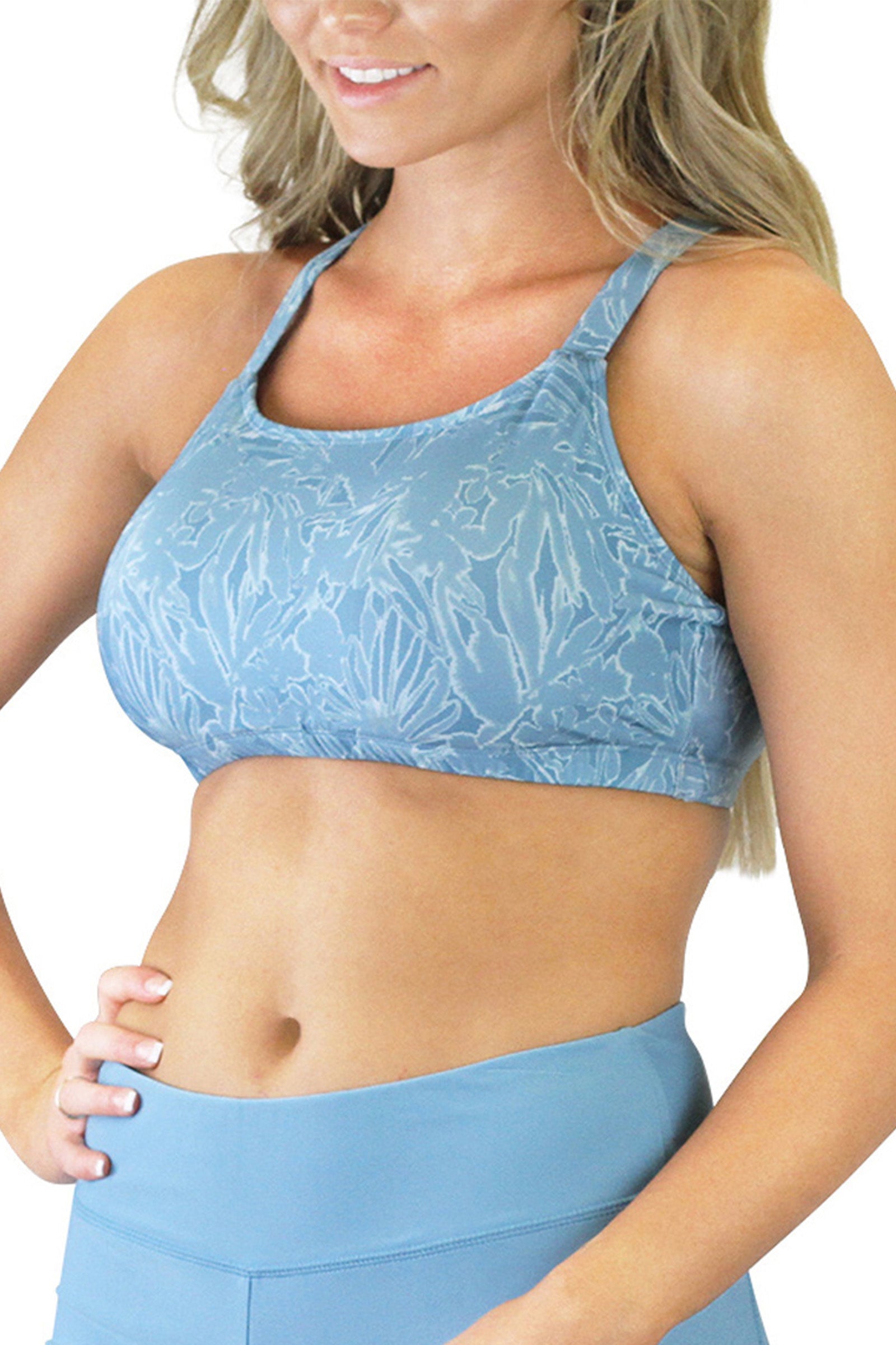 women's adjustable swim bra in waterfall splash|waterfall-splash