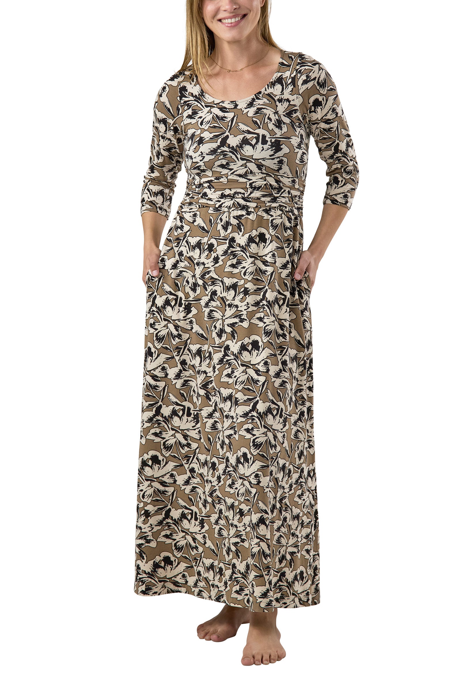 Women's Scoop Neck Maxi Dress
