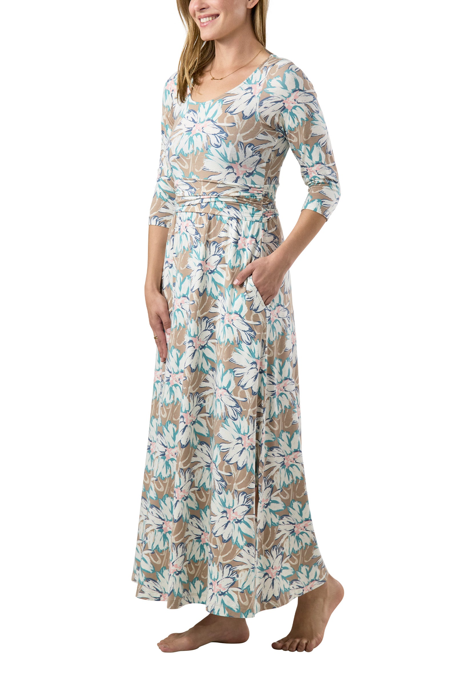 Women's Scoop Neck Maxi Dress