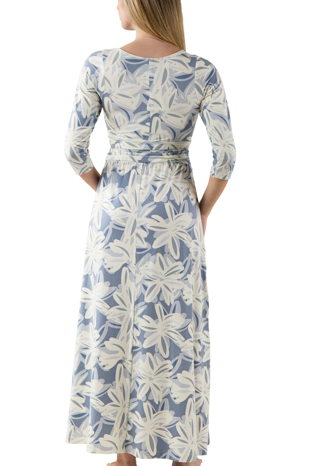 Women's Scoop Neck Maxi Dress with Pockets