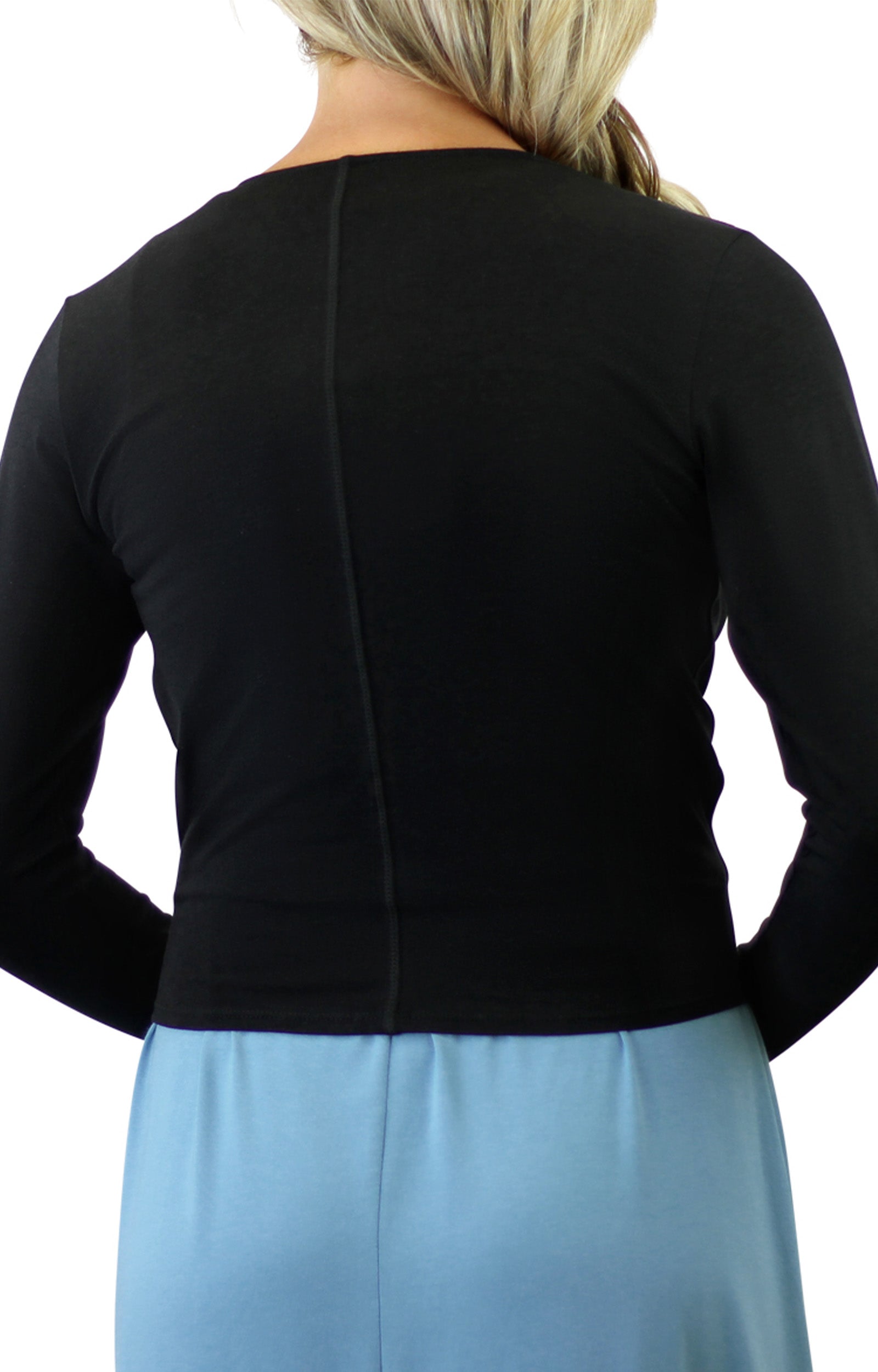 women's sun wrap in black|black