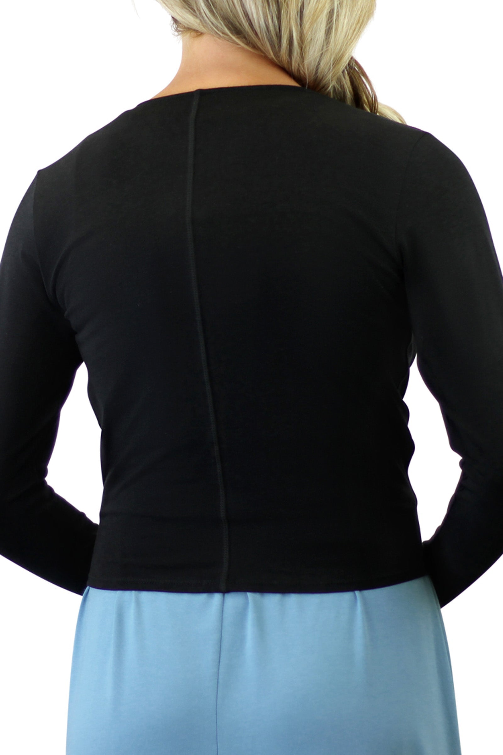 women's sun wrap in black|black