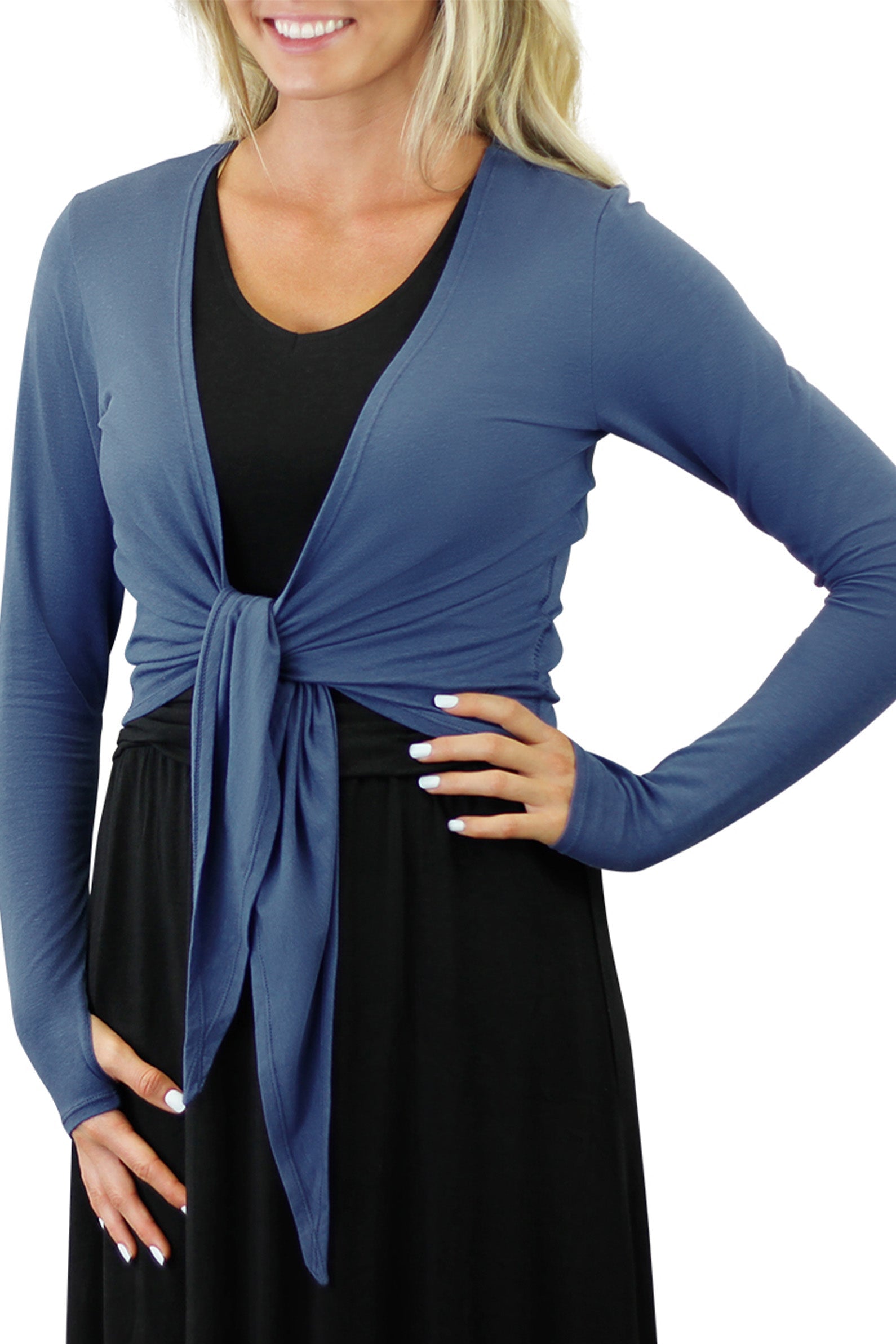 UV Skinz's women's sun wrap in washed navy|washed-navy