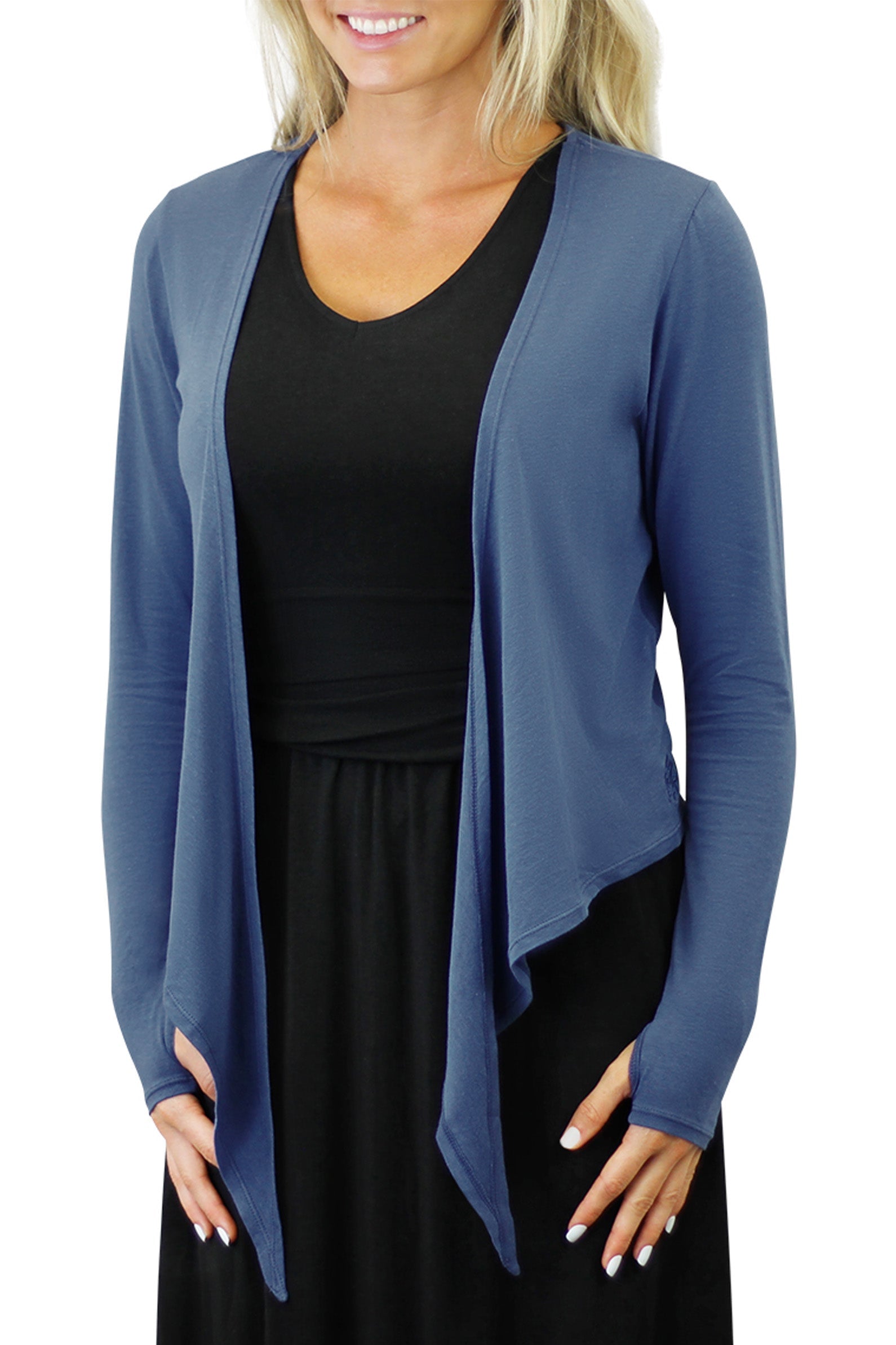 UV Skinz's women's sun wrap in washed navy|washed-navy