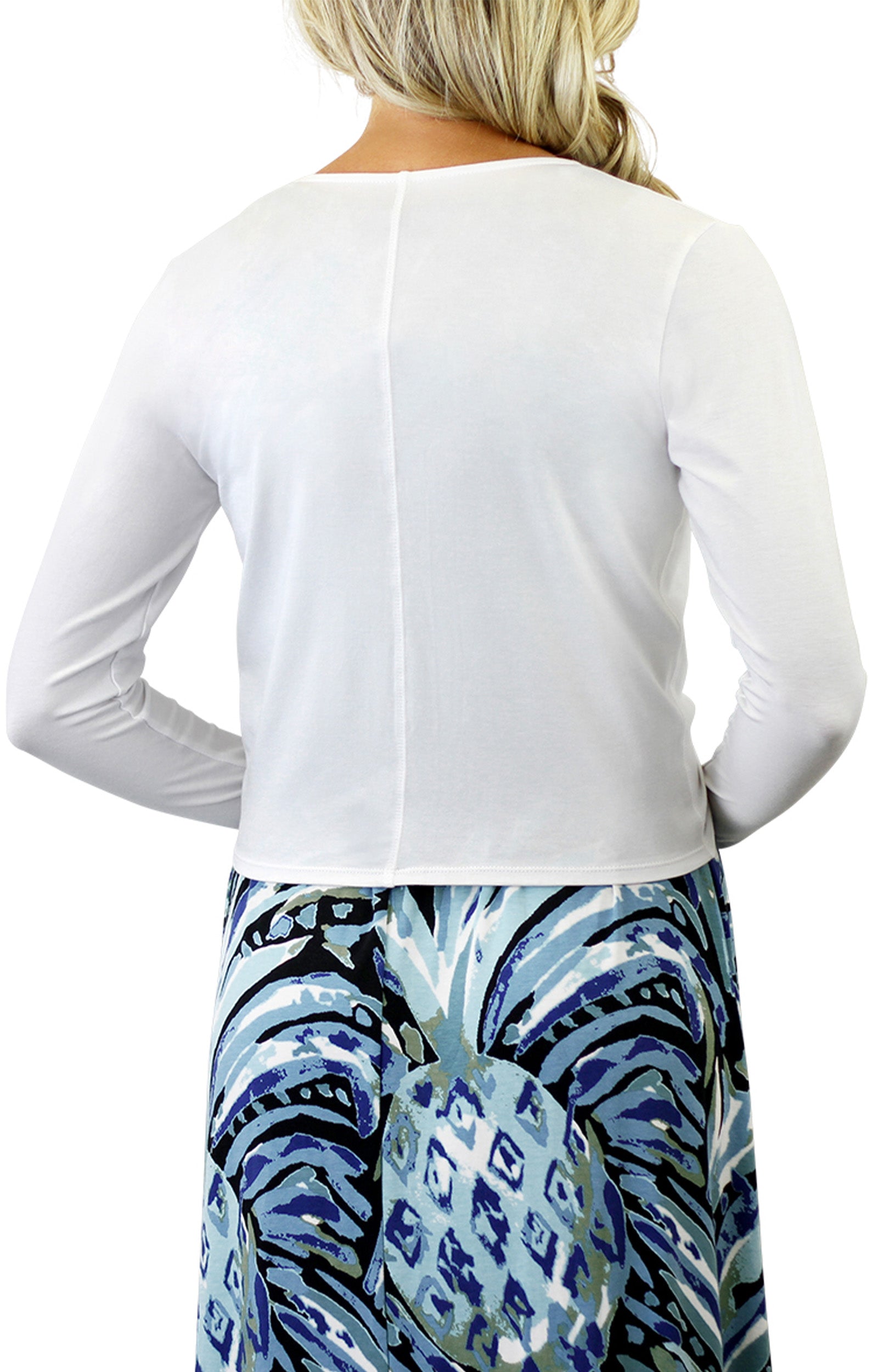 UV Skinz's women's sun wrap in white|white
