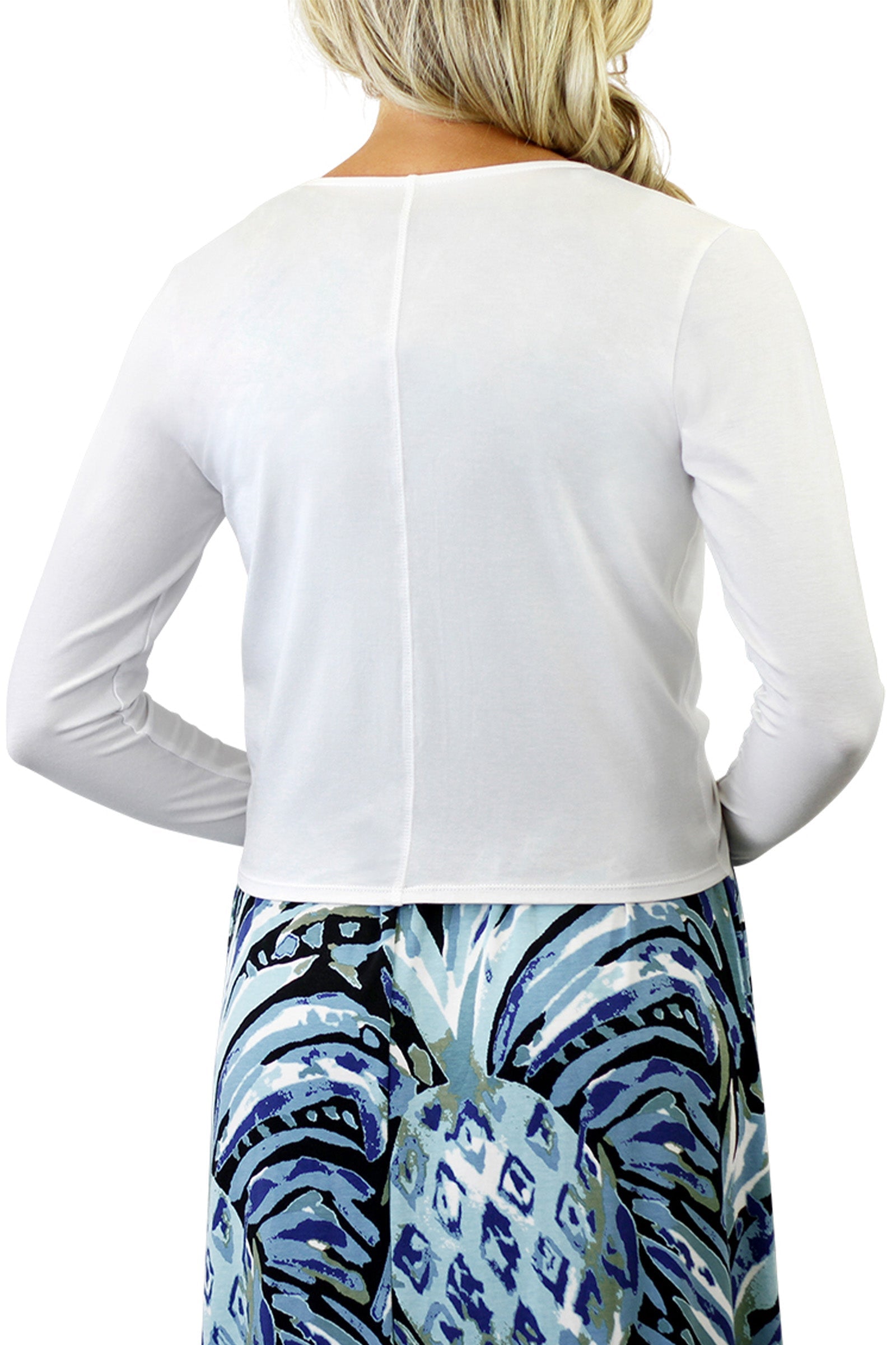 UV Skinz's women's sun wrap in white|white