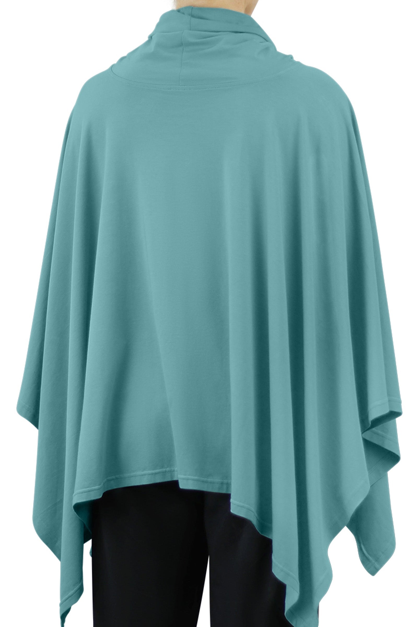 women's sun poncho in river|river