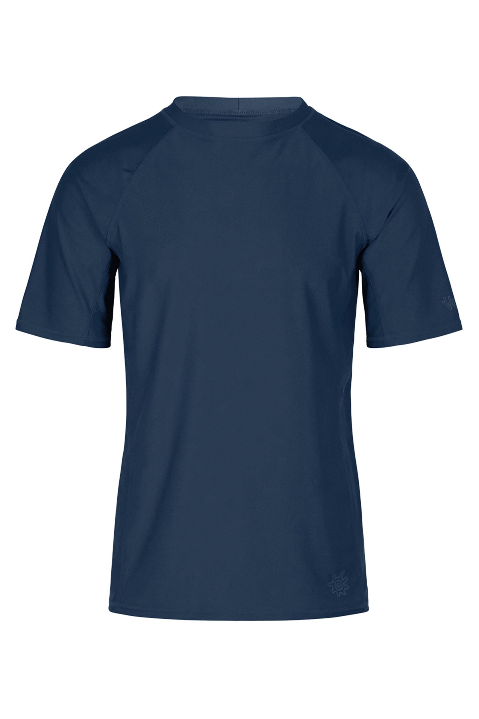 men's short sleeve swim shirt in midnight|midnight