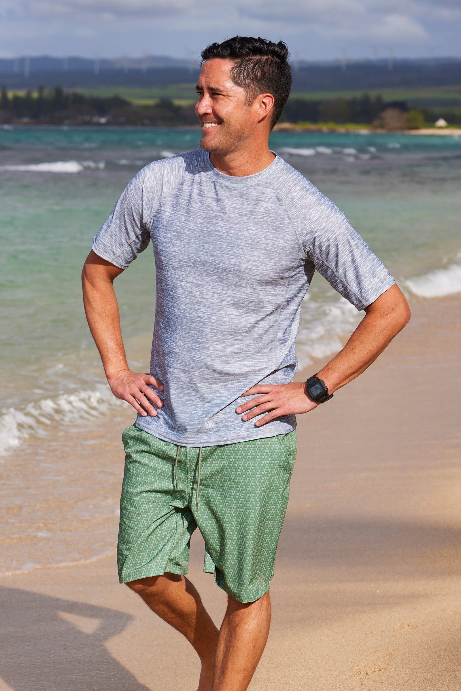 Men's Short Sleeve Crew Sun & Swim Shirt