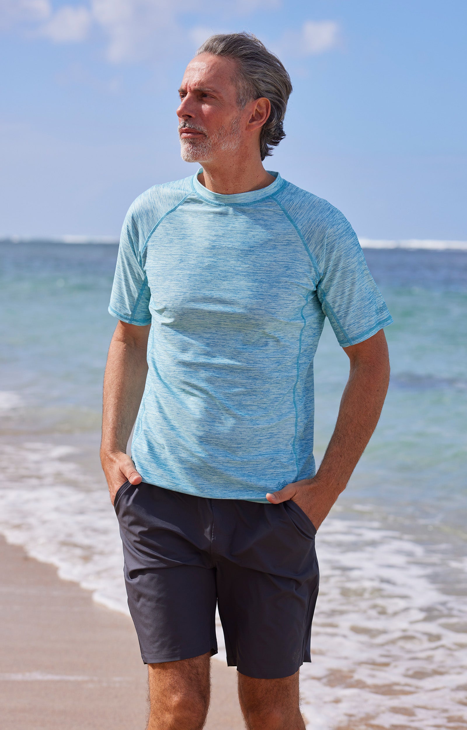Men's Short Sleeve Crew Sun & Swim Shirt