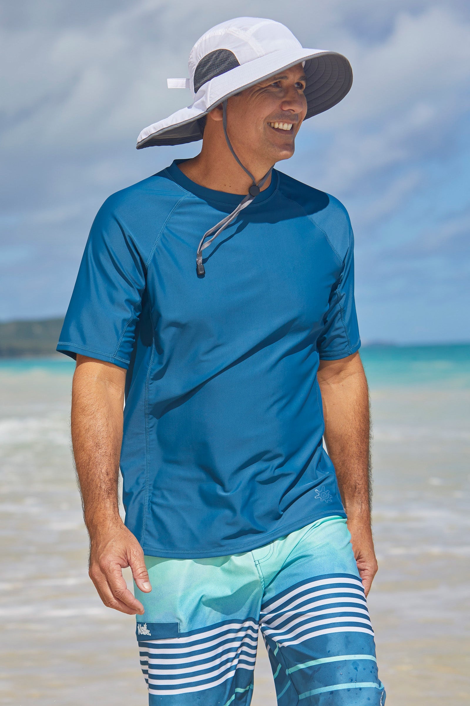 Men's Short Sleeve Crew Sun & Swim Shirt