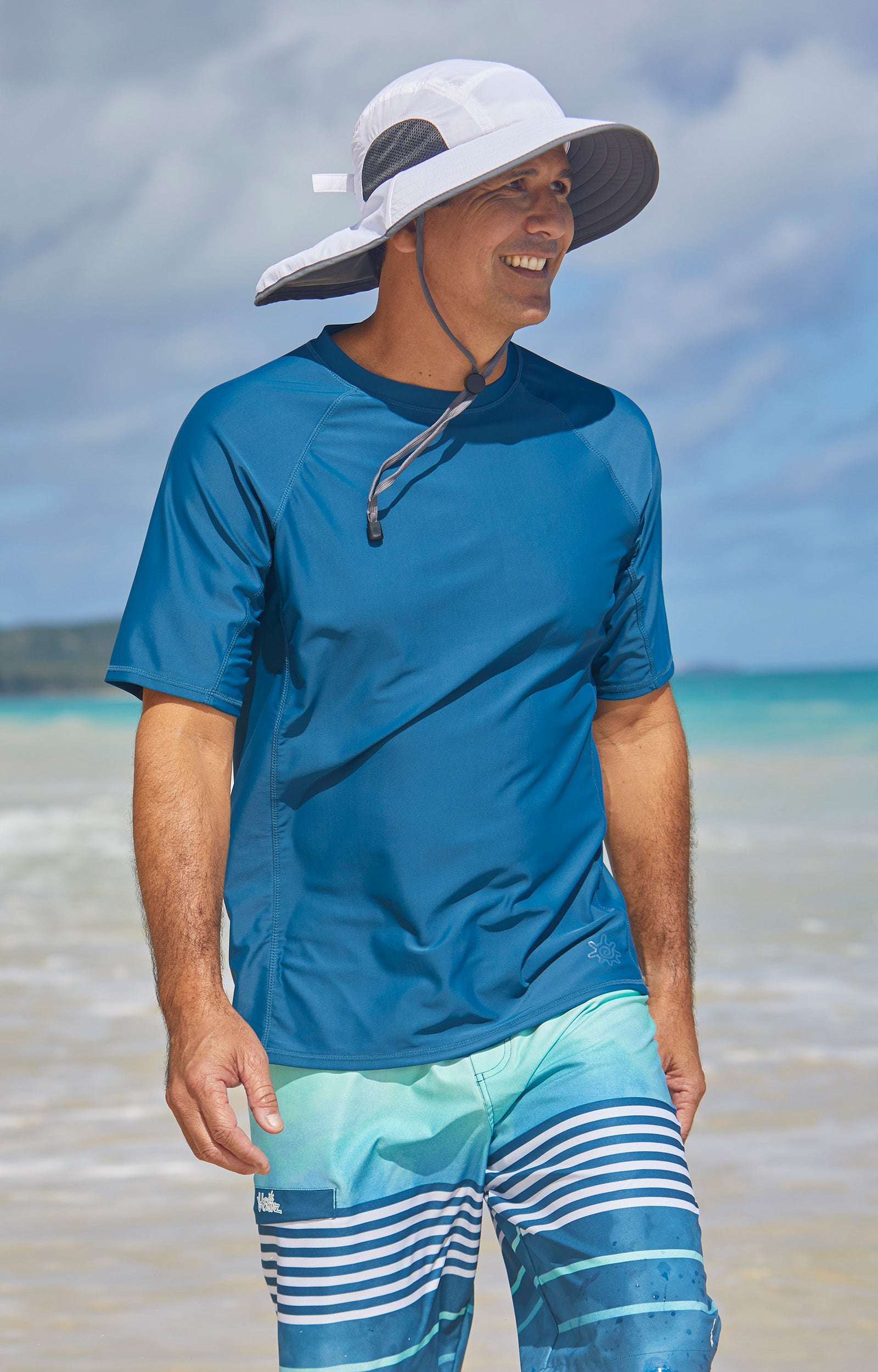 Men's Short Sleeve Crew Sun & Swim Shirt