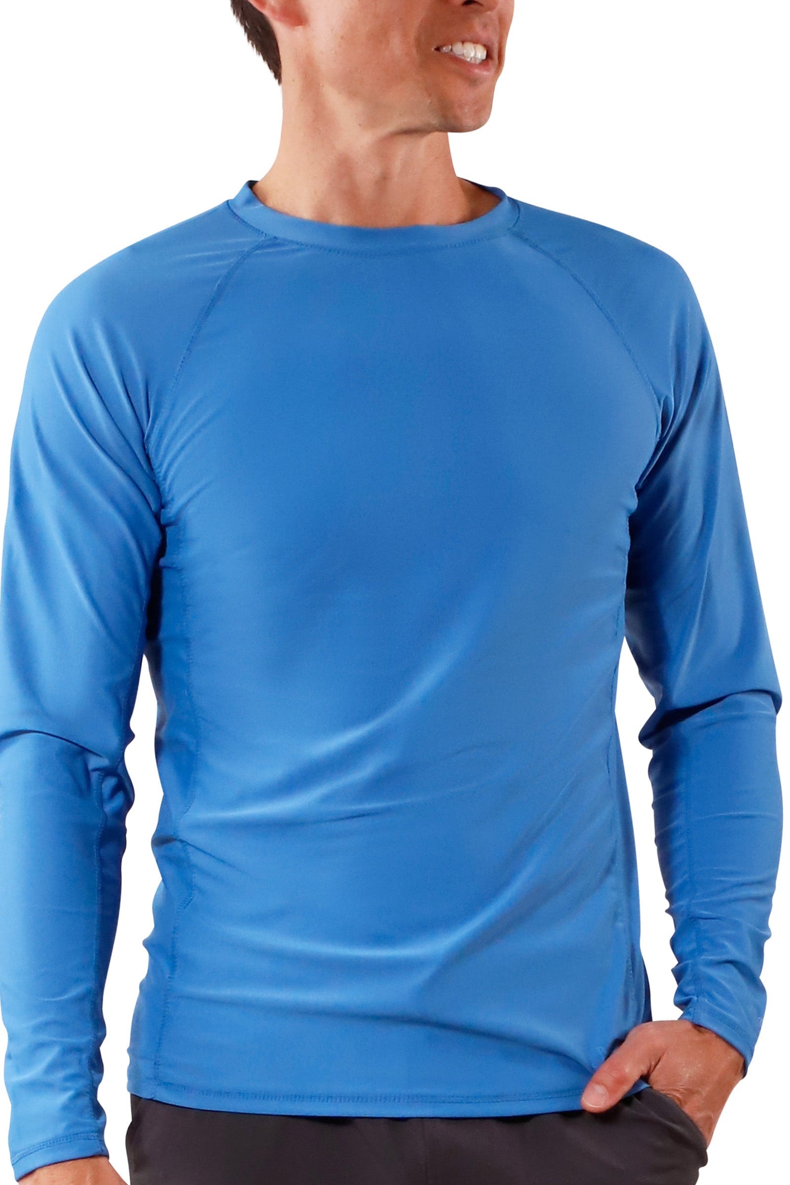 men's long sleeve crew swim shirt in belize|belize