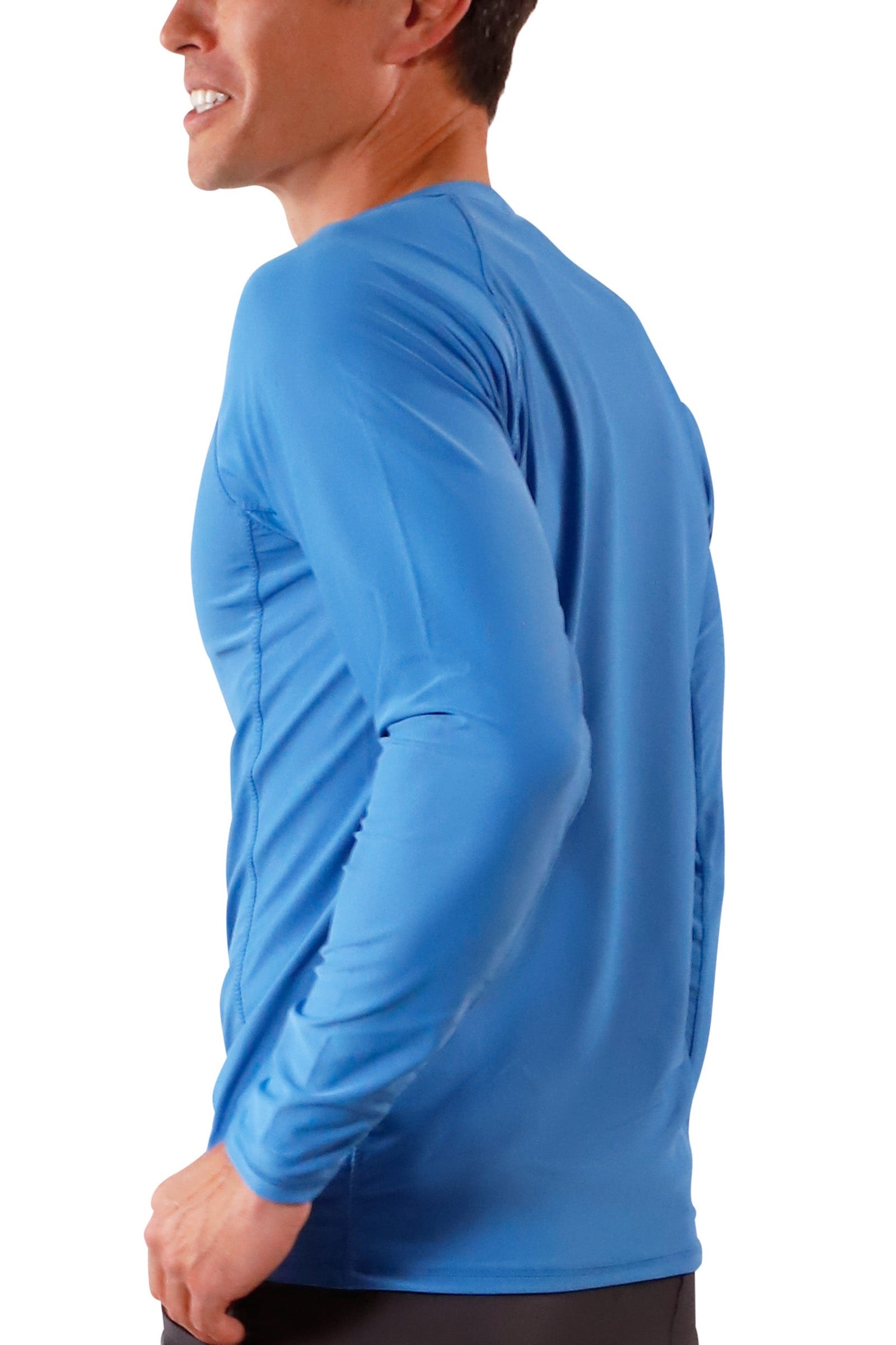 men's long sleeve crew swim shirt in belize|belize