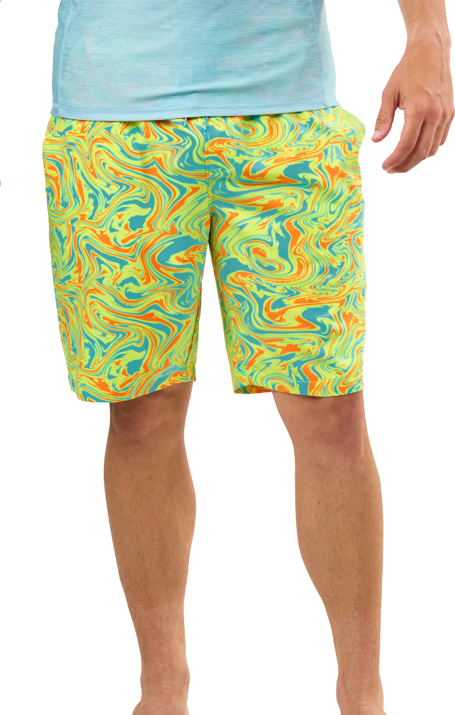 Short Coolibar UPF 50+ Homme Noir Taille S – Protection UV Athlétique
