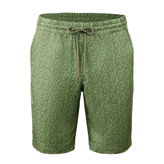 men's classic trunks in washed olive pyramid geo|washed-olive-pyramid-geo