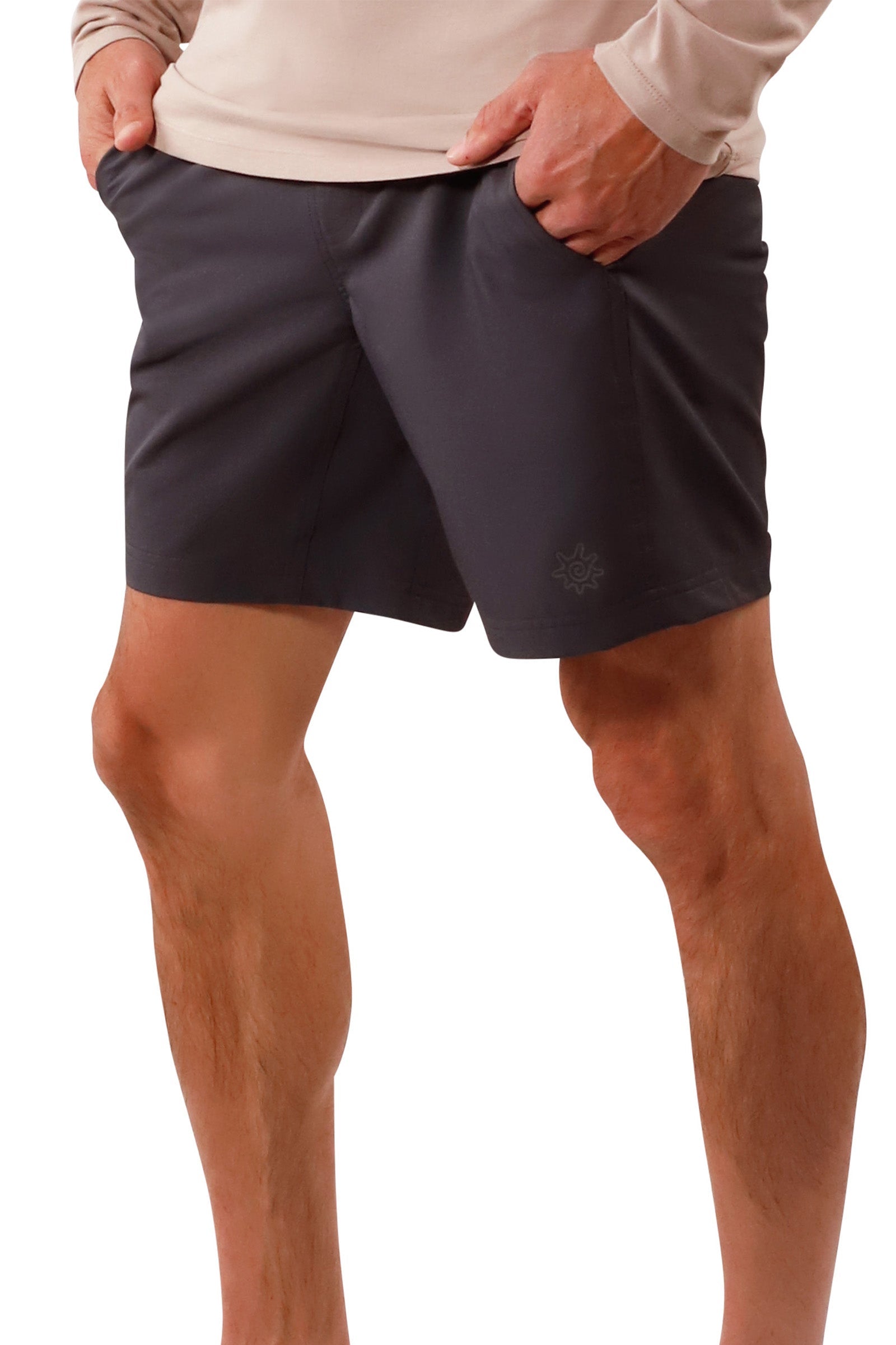 men adventure shorts|charcoal