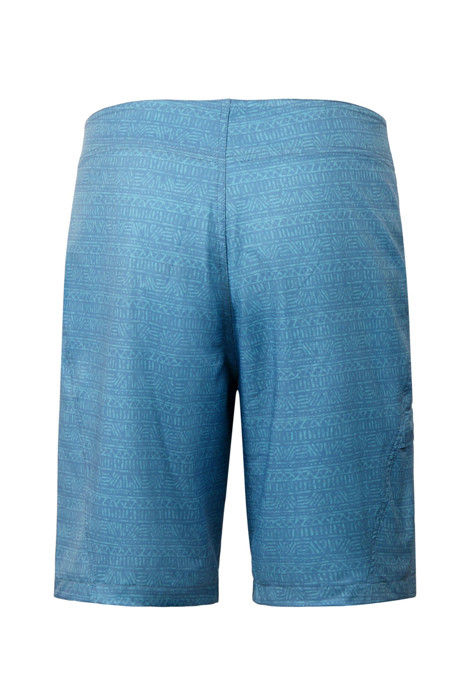 UV Skinz Mens 9In Board Shorts Back View in Baltic Aztec Stripe|baltic-aztec-stripe