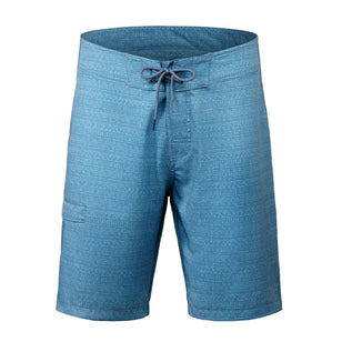 UV Skinz Mens 9In Board Shorts Front View in Baltic Aztec Stripe|baltic-aztec-stripe
