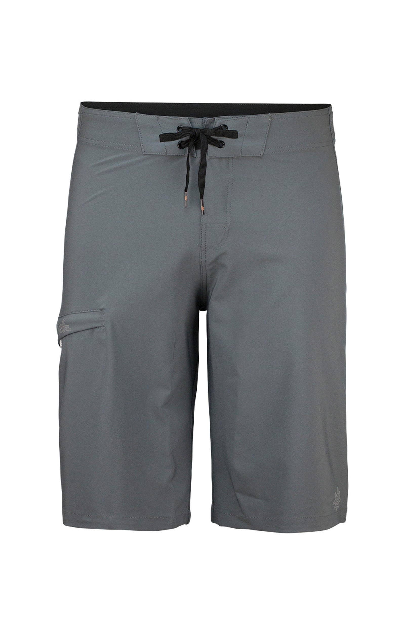 men's coastal board shorts in grey|grey