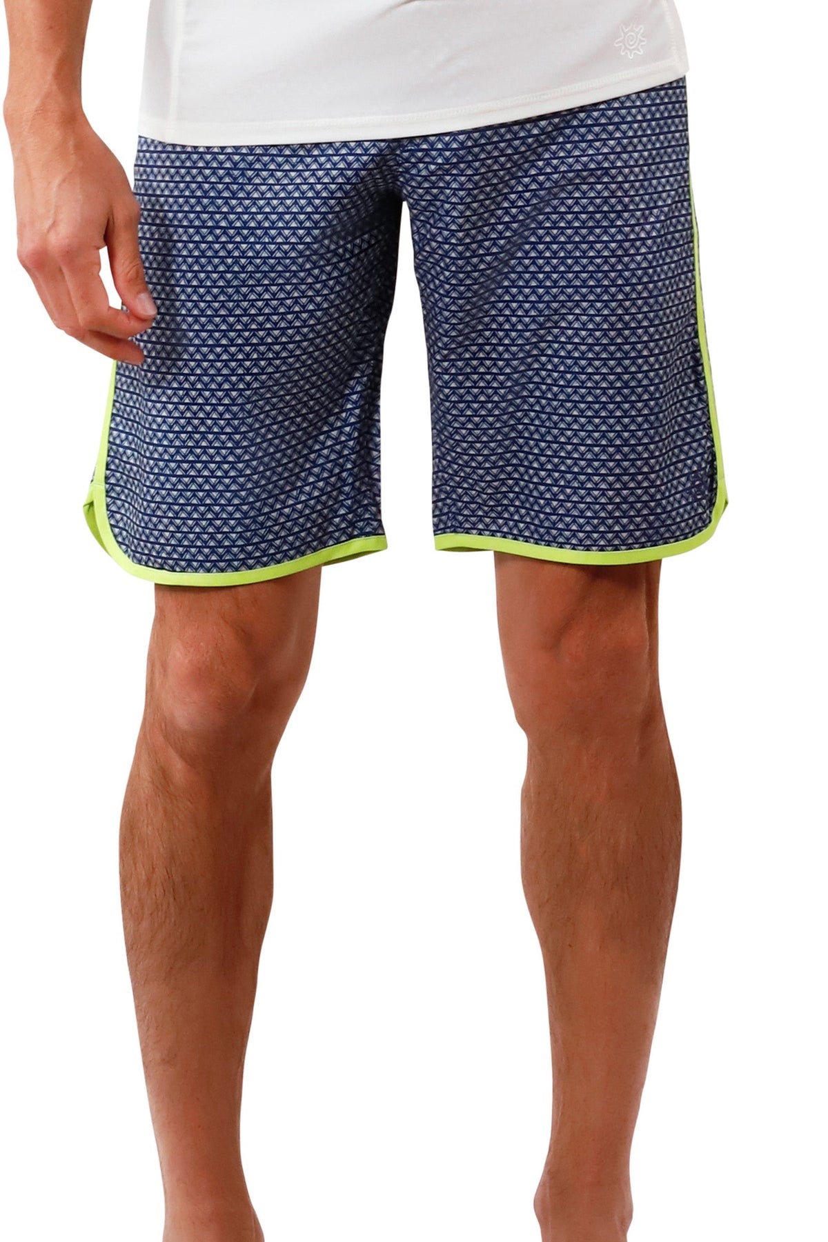 men's board shorts in dark navy zigzag|dark-navy-zigzag