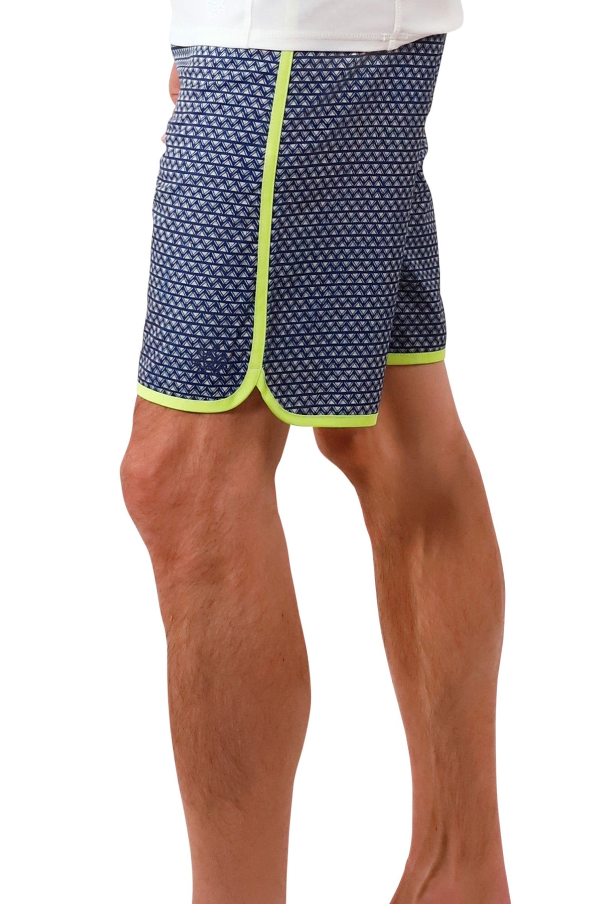 men's board shorts in dark navy zigzag|dark-navy-zigzag