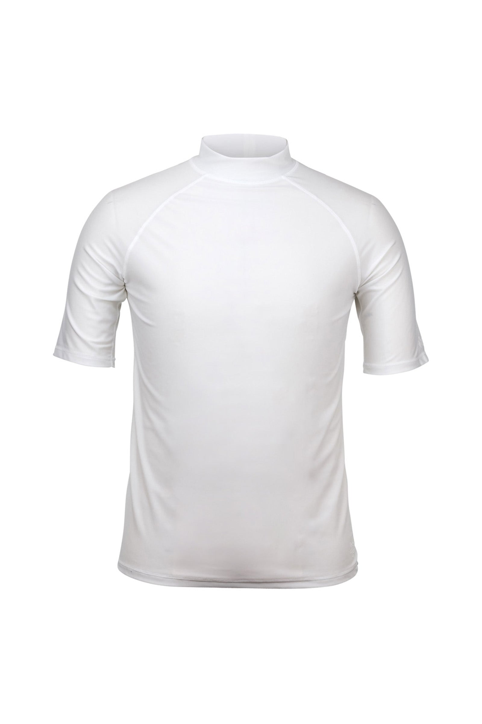 men's short sleeve swim shirt in white