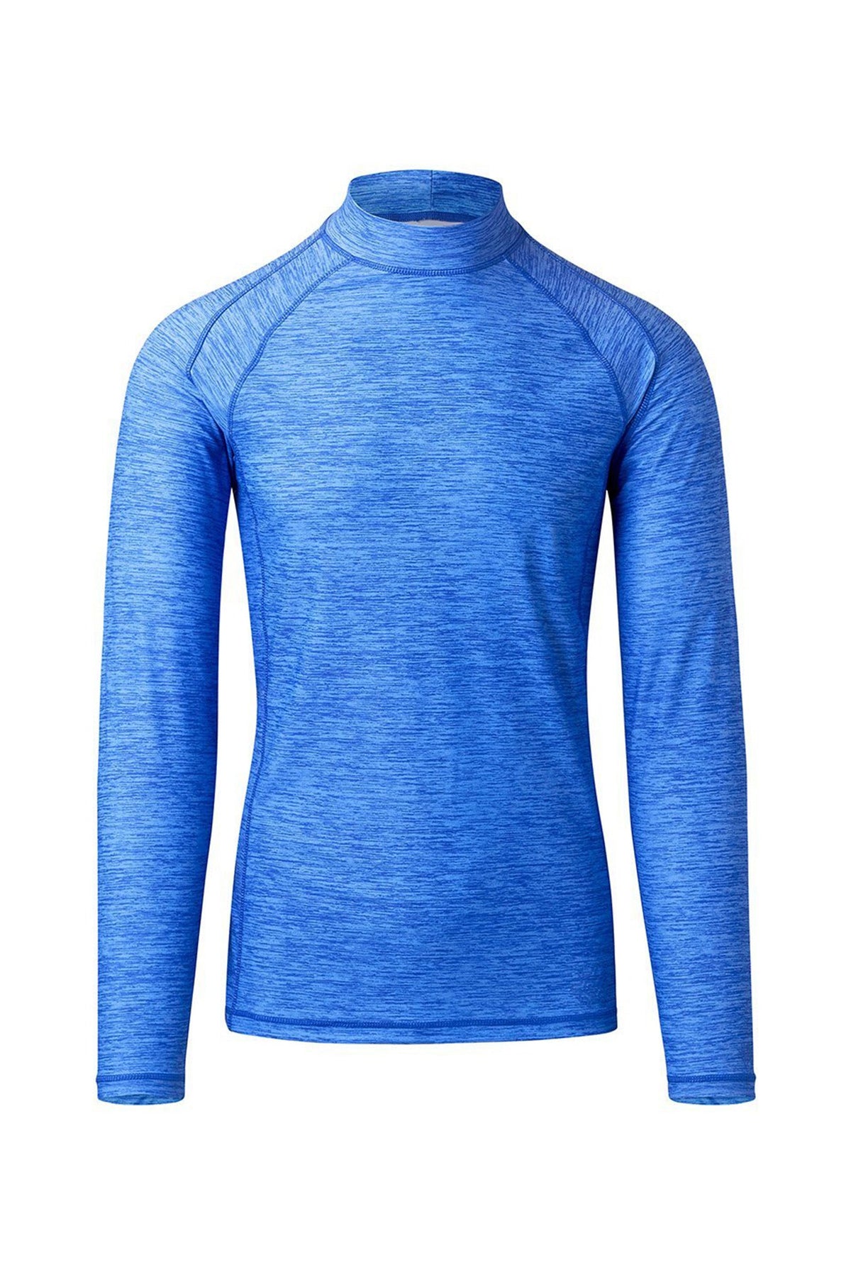 men's long sleeve active swim shirt in light blue