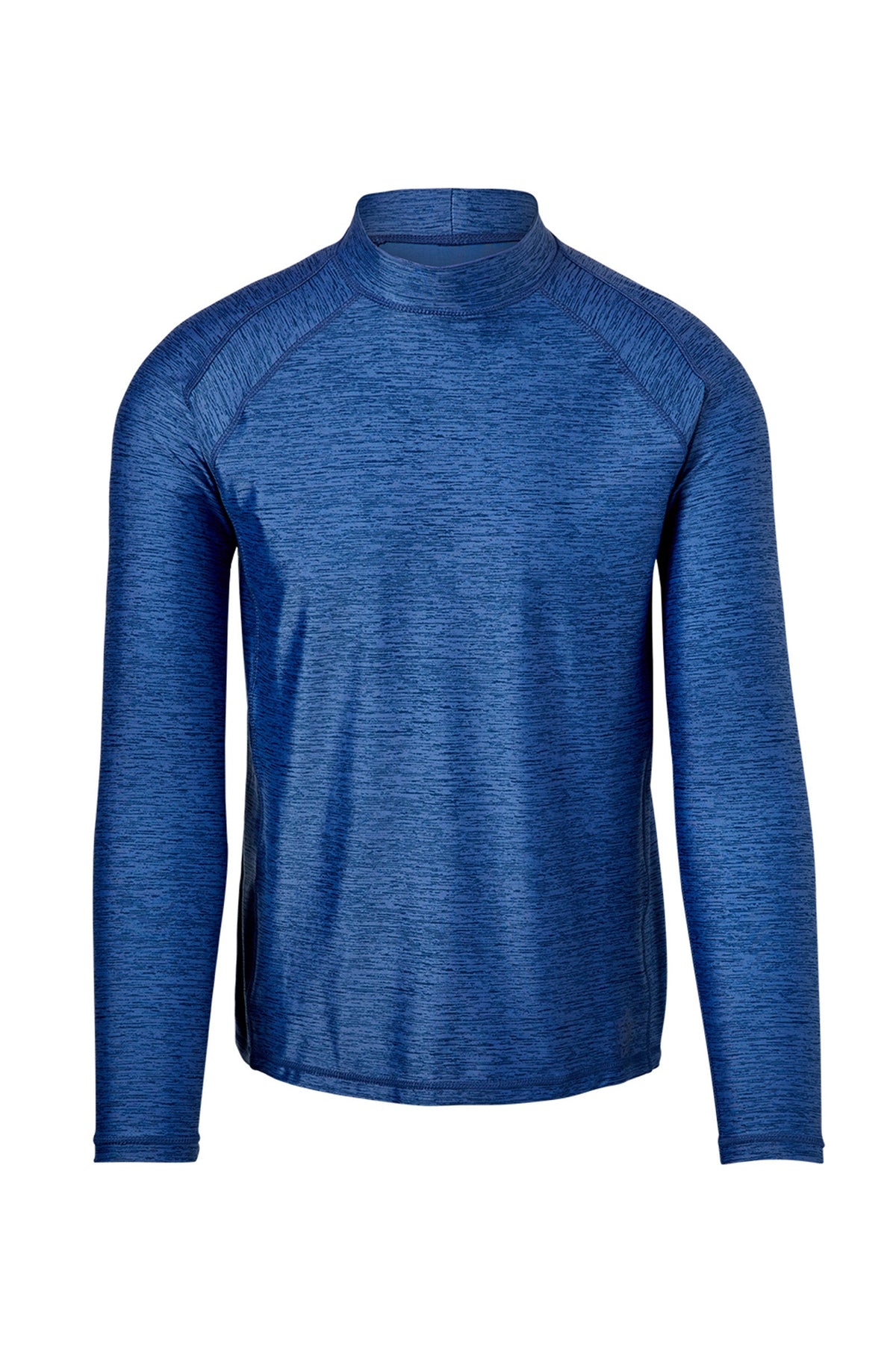 men's long sleeve active swim shirt in washed navy