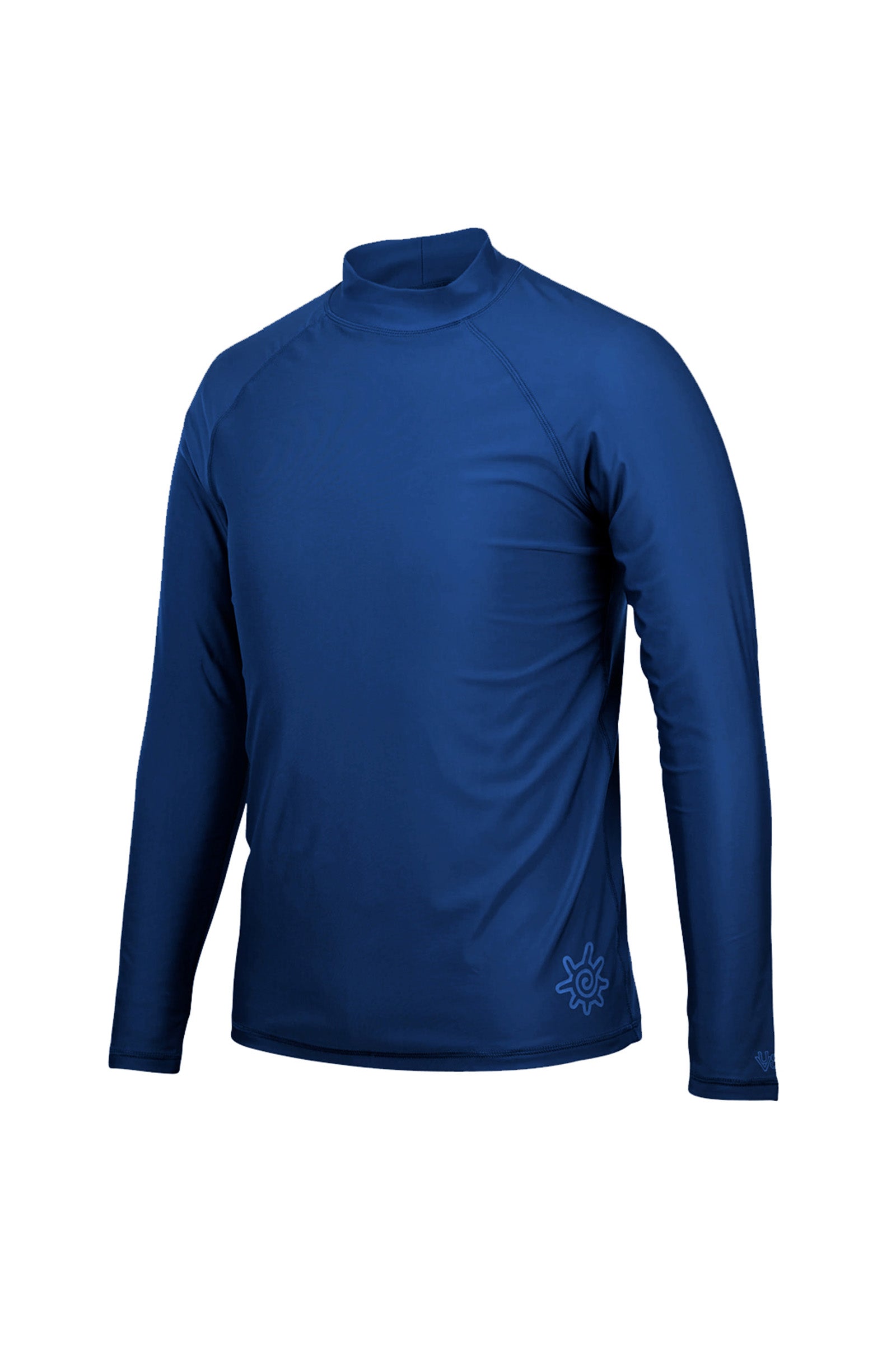 UV Skinz's men's long sleeve swim shirt in dark navy