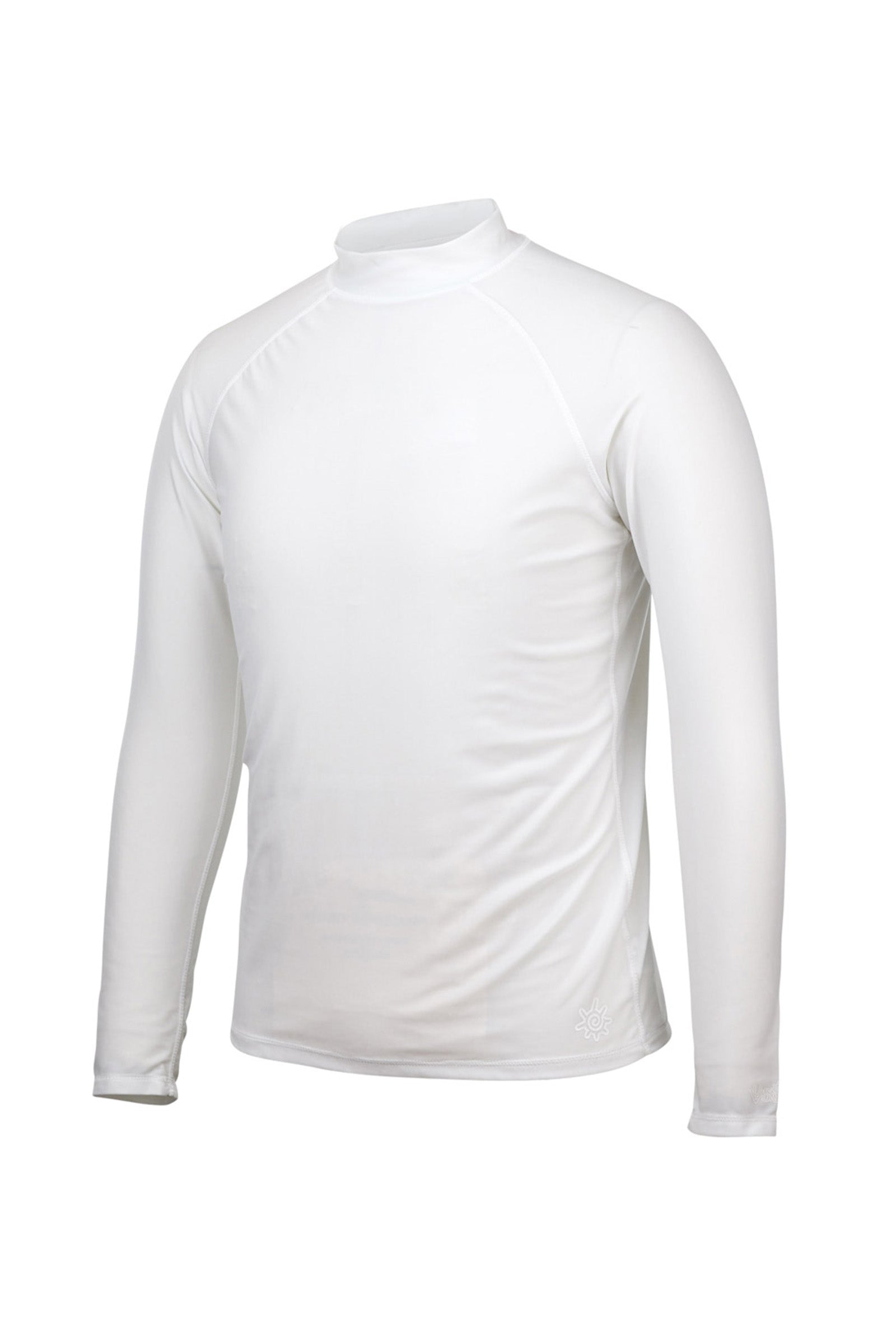 UV Skinz's men's long sleeve swim shirt in white