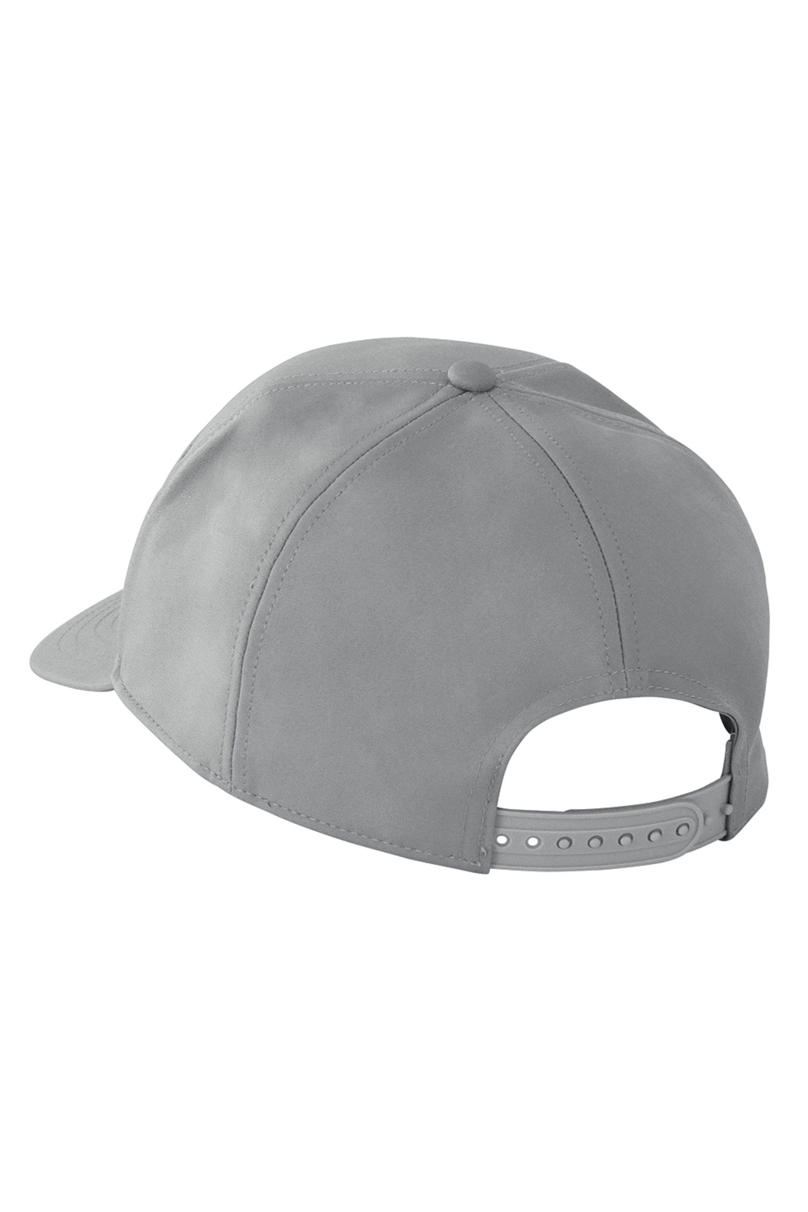 back of the men's snapback hat in grey|grey