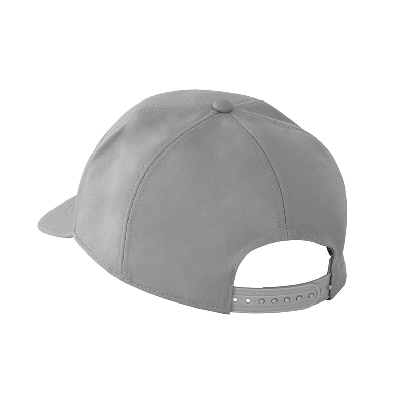 back of the men's snapback hat in grey|grey