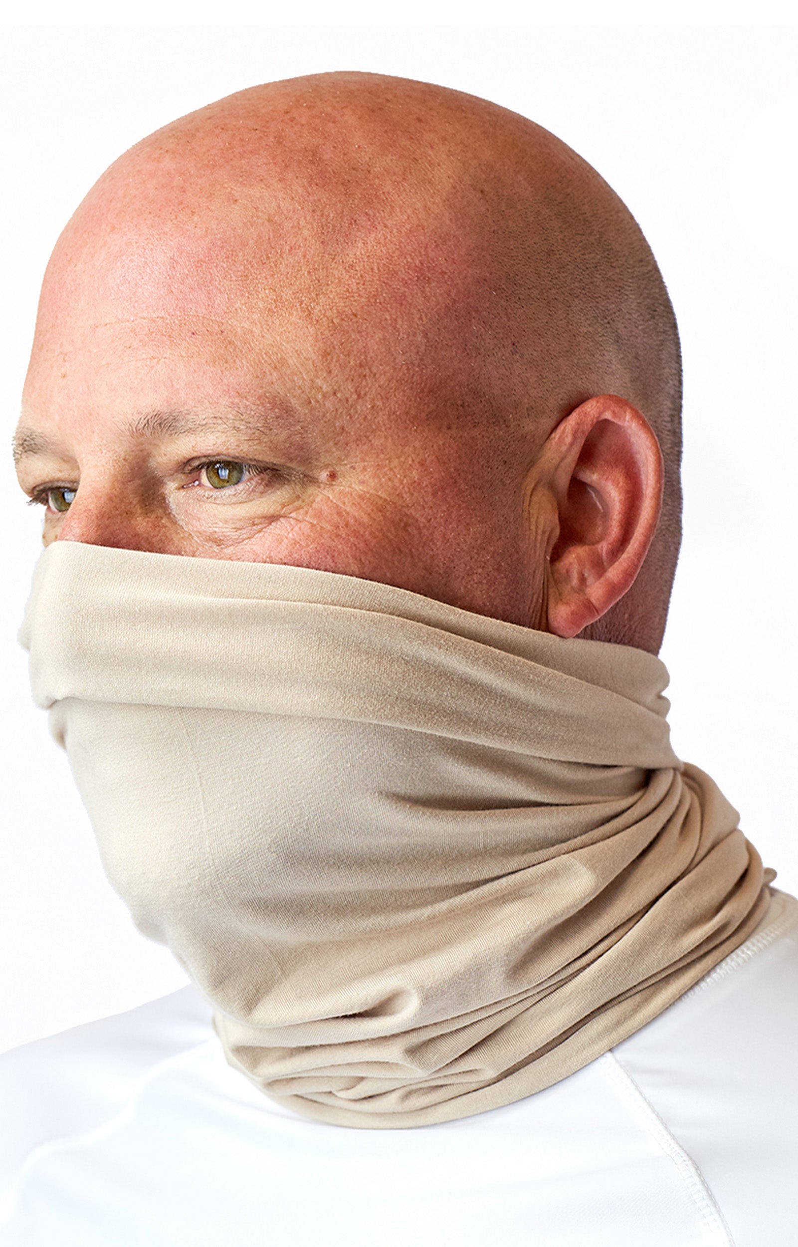 Bamboo UV Neck and Face Covering in Sand|sand