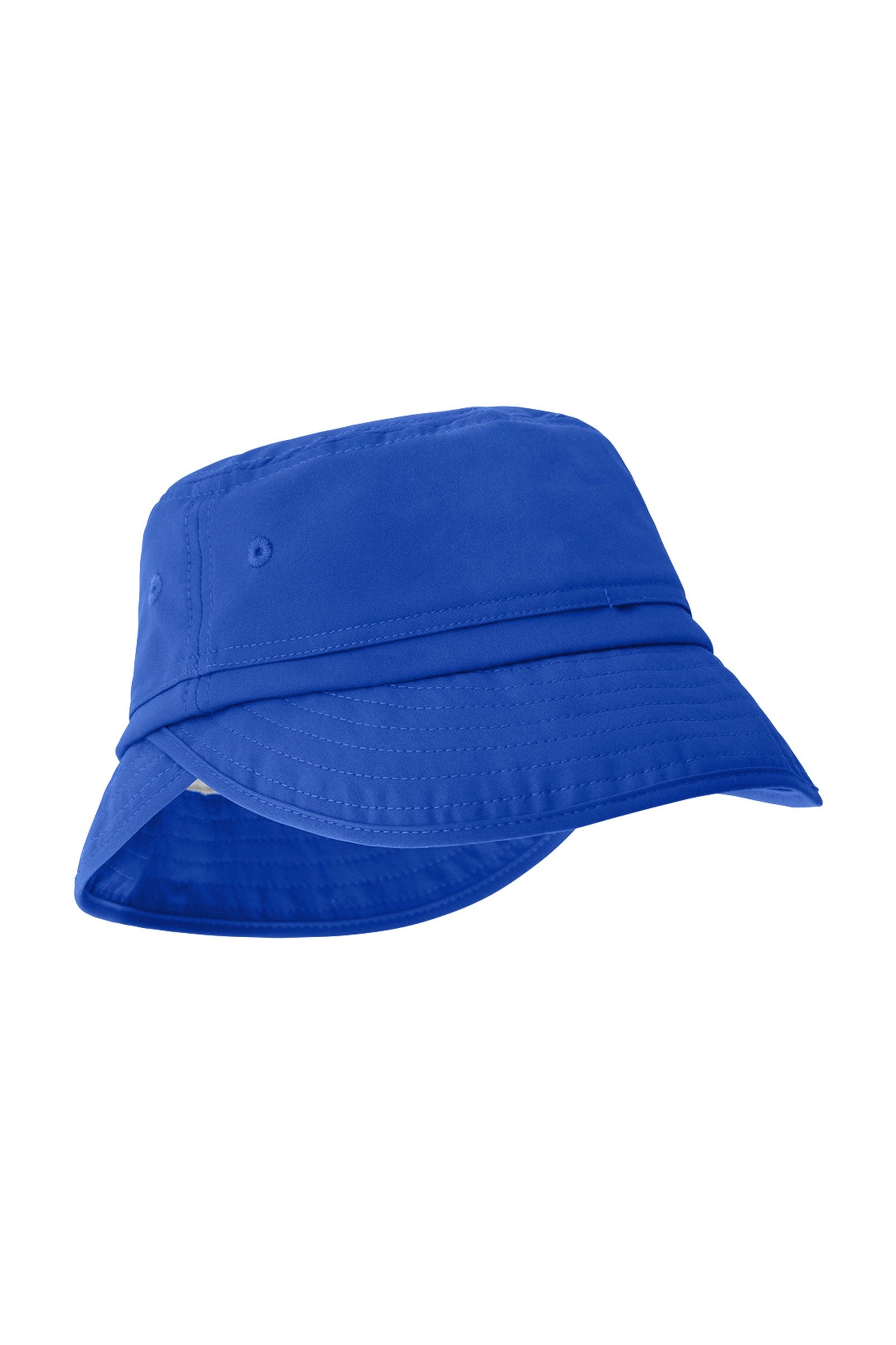 kid's adjustable flap sun hat in deep sea|deep-sea