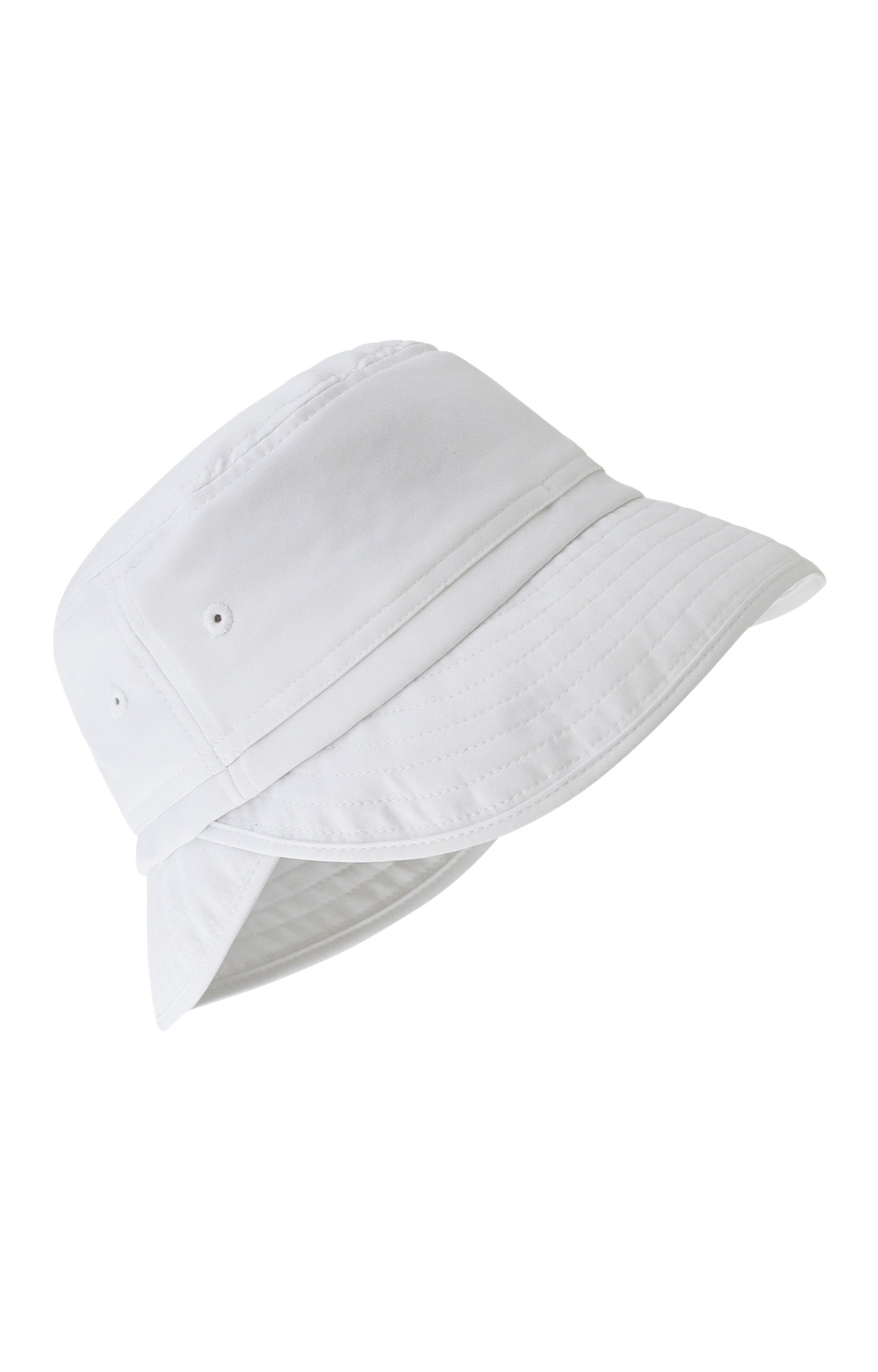 kid's adjustable flap sun hat in white|white