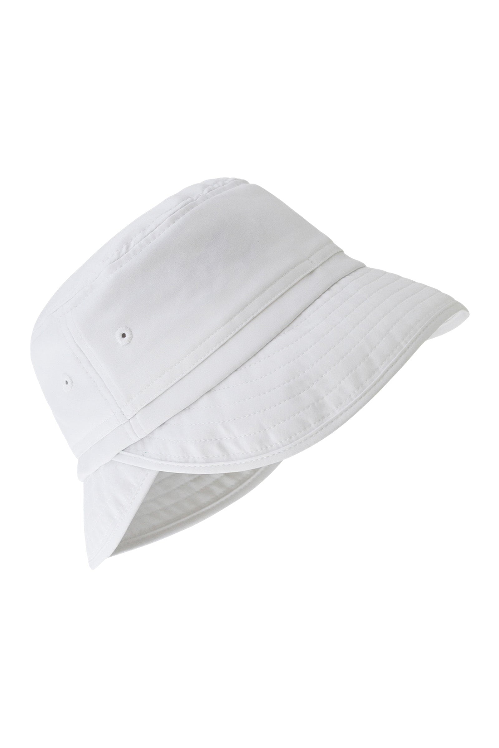 kid's adjustable flap sun hat in white|white