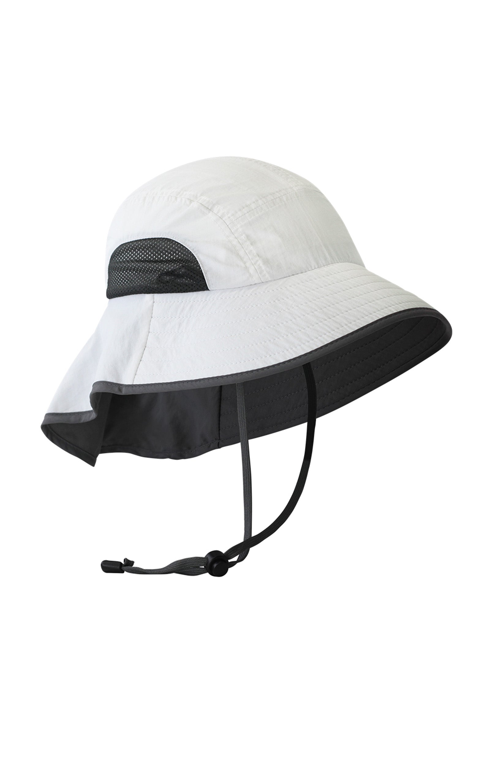 wide brim sun shade hat in white steel grey|white-steel-grey