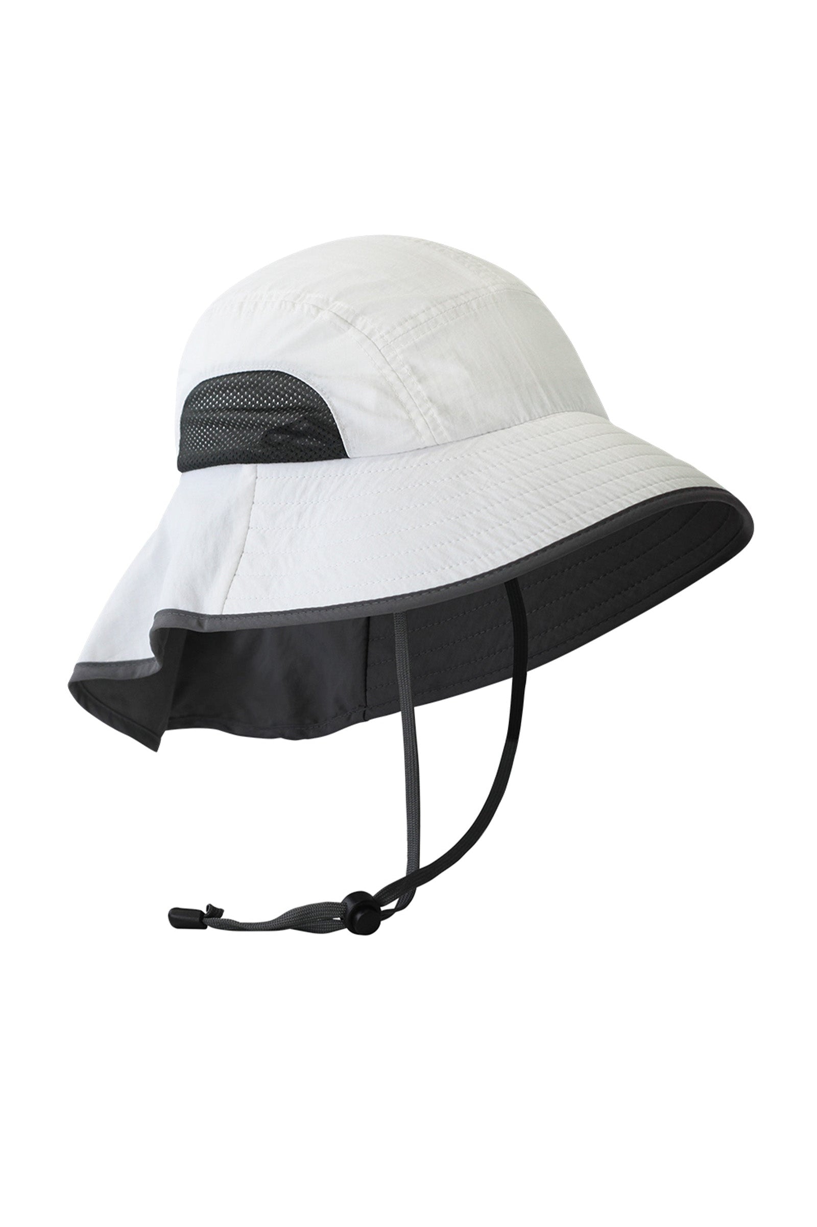 wide brim sun shade hat in white steel grey|white-steel-grey